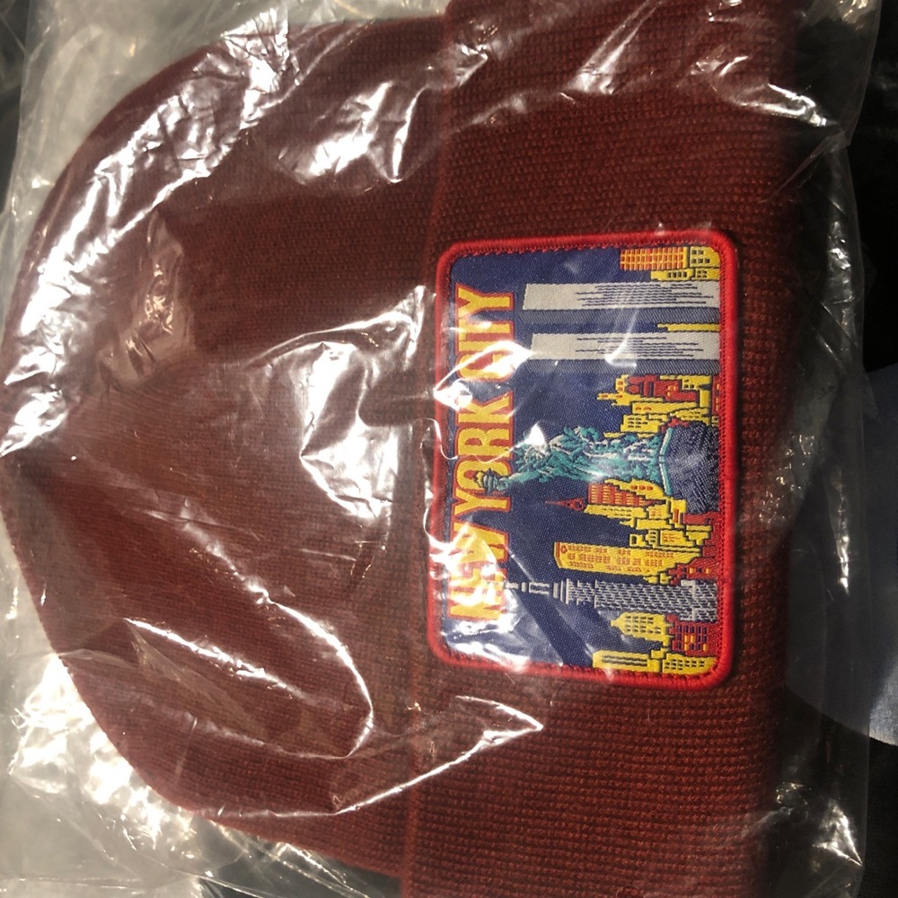 Burgundy Wine NYC Supreme Beanie Hat
